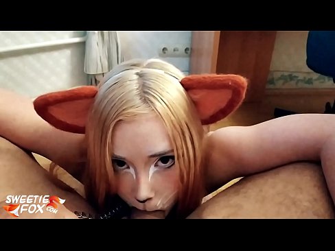 ❤️ Kitsune avalant une bite et du sperme dans sa bouche ❤️❌ Porno beau at us